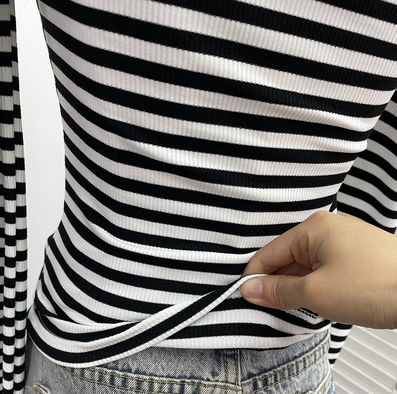 Celebrity Slim Fit Asymmetric Wrist-Length Crop Top