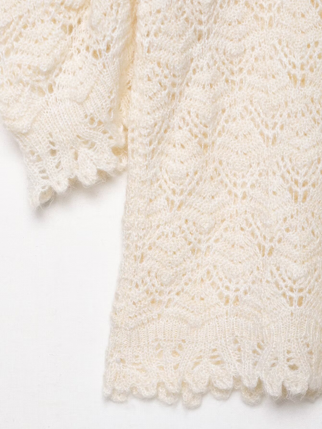 Mockneck Puff Shoulder Sweater
