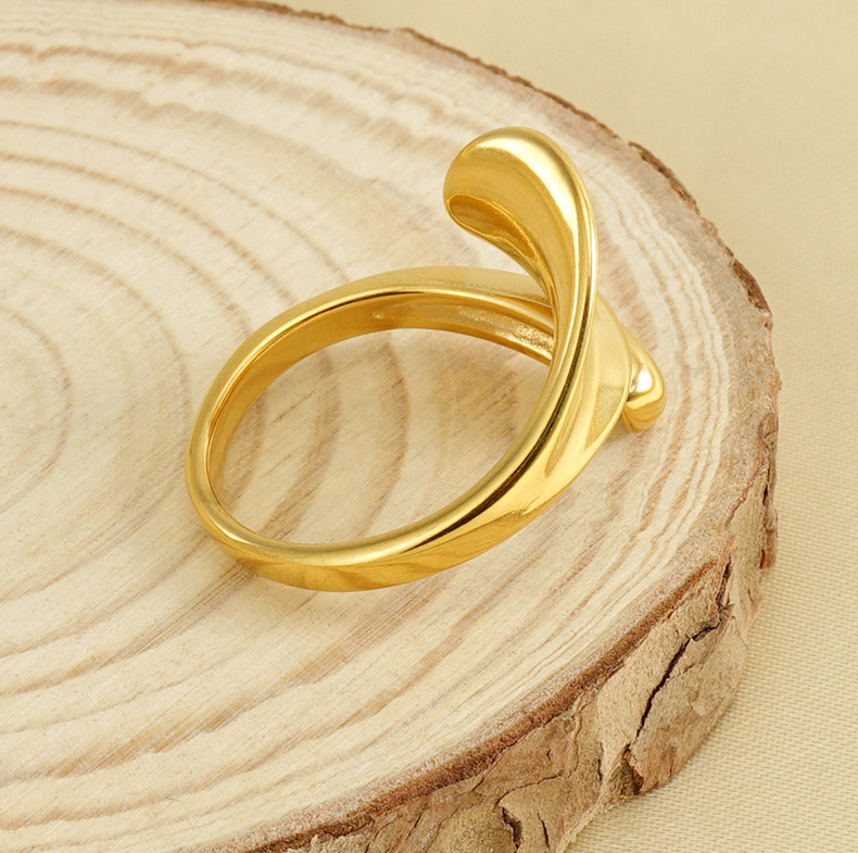Unisex Silver Cutout Chunky Ring