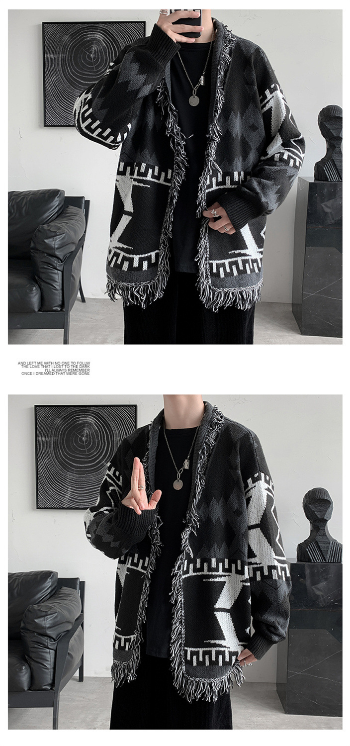 Spooky Embroidered Loose Scoop Neck Sweater