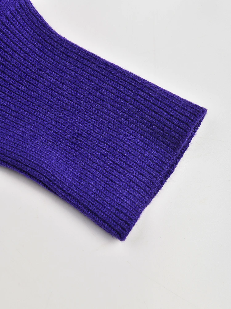 Violet Plus Asymmetric Mock Sweater Female