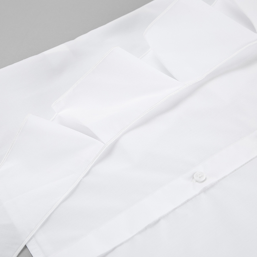 Office Cotton Polyester Lapel Relaxed Fit Top