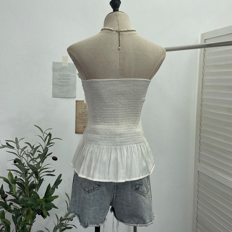 Lace Lace Strap Short Tank Top Strap