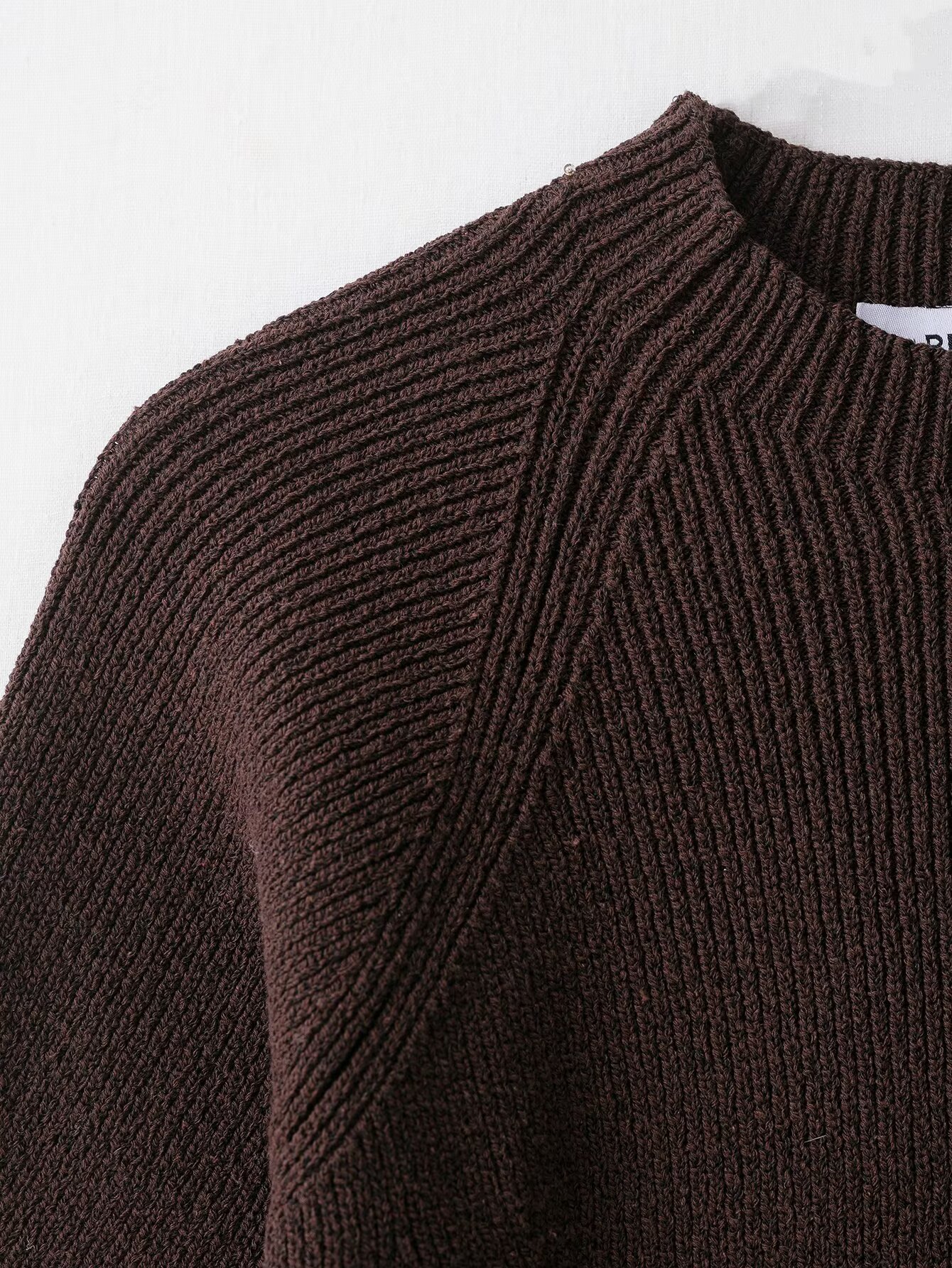 Ladies' Plain Elbow-Length Polyester Sweater