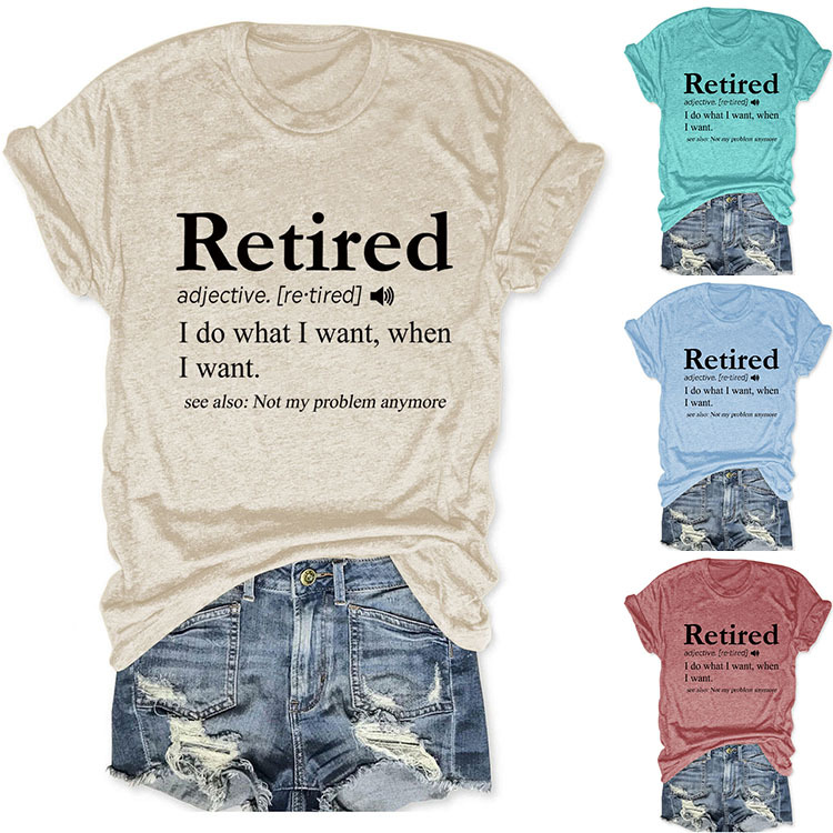 Ladies' Oversized Geometric V Collar T-Shirt