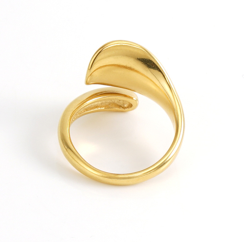 Unisex Silver Cutout Chunky Ring