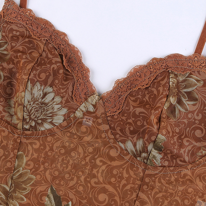 Ladies Sheer Plunge Shaping Vest