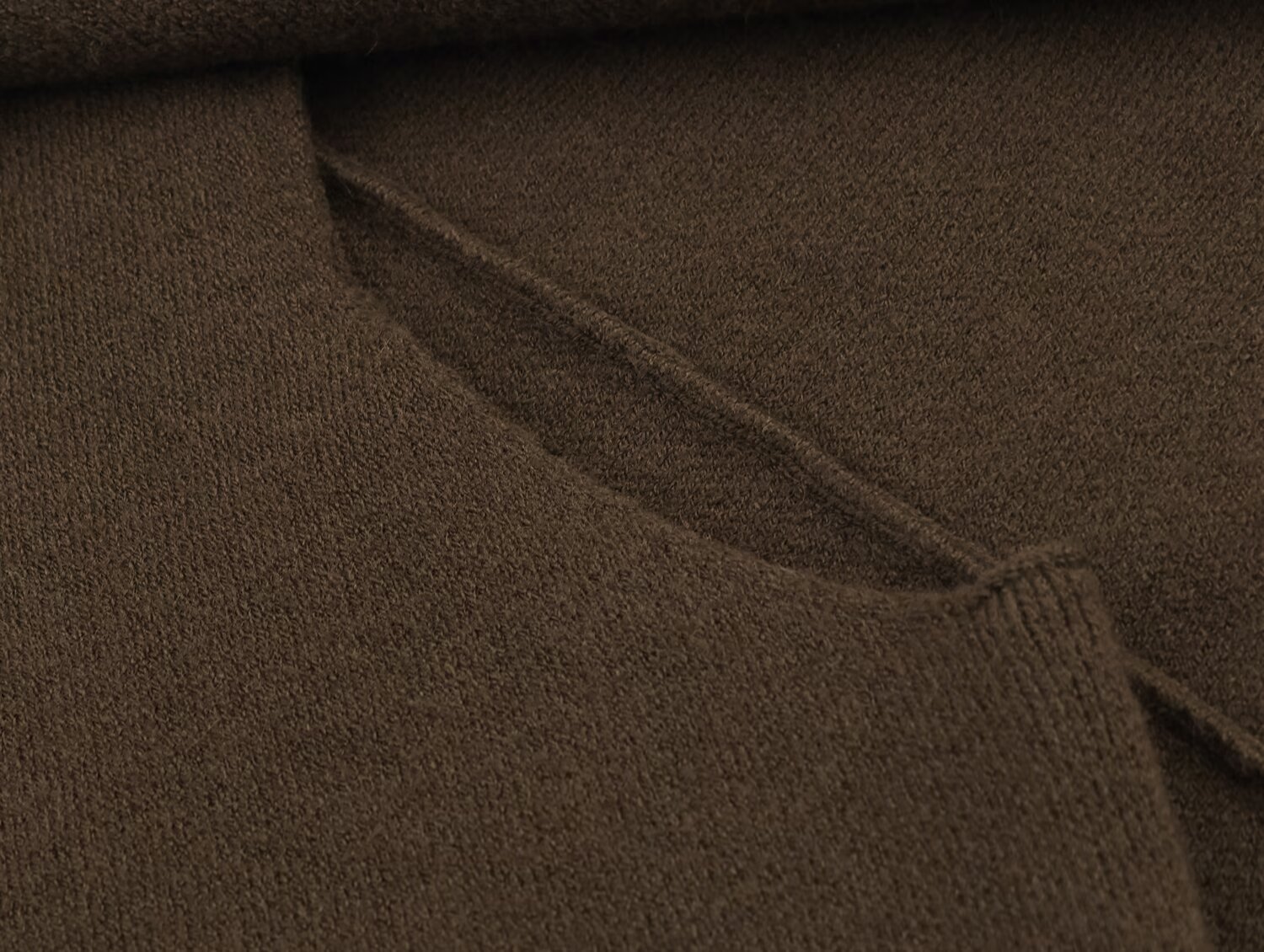 Polyester Plain Tiered Batwing Collarless Sweater