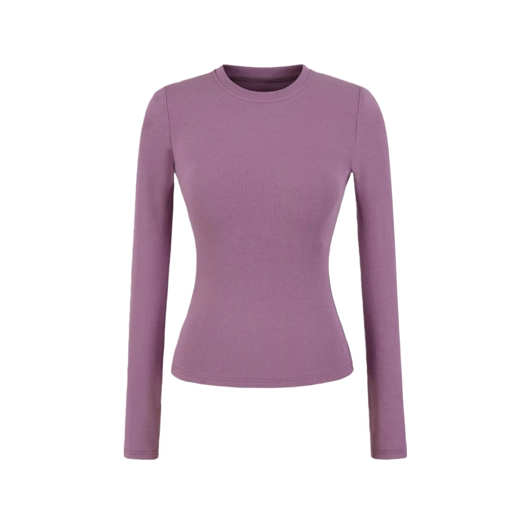 Japanese Crew Quilted Plain Slim-Fit Base-Layer Tee