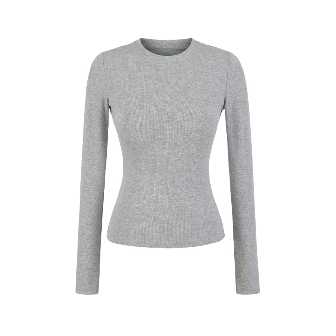 Japanese Crew Quilted Plain Slim-Fit Base-Layer Tee