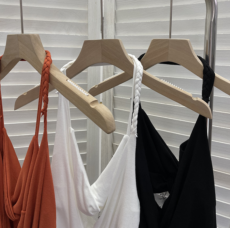 Solid Color Sexy Asymmetric Wrap Top