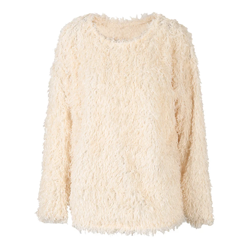 Ladies Relaxed Crew Sweater Soft Blend
