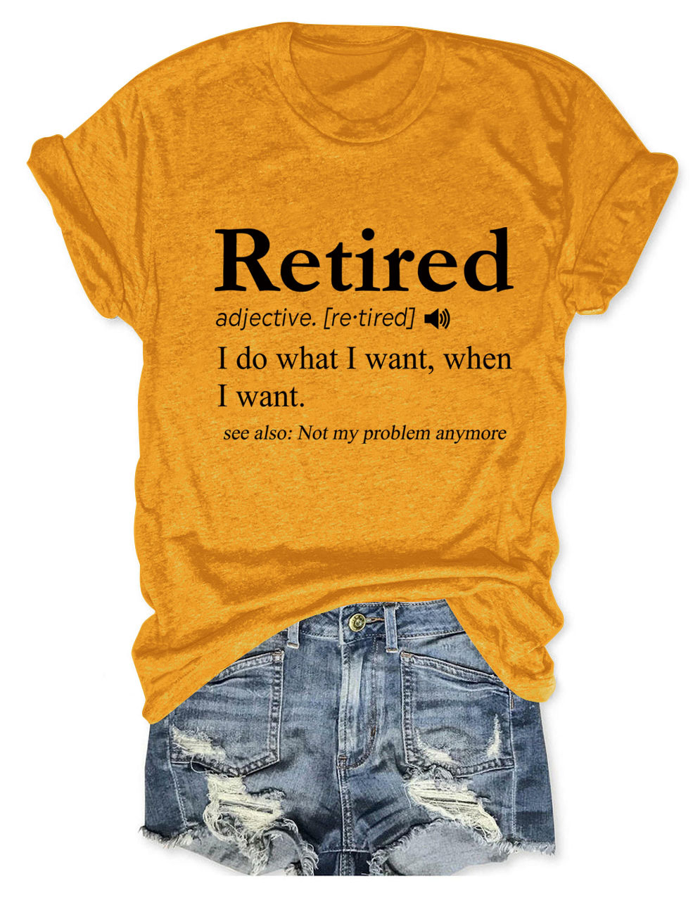 Ladies' Oversized Geometric V Collar T-Shirt