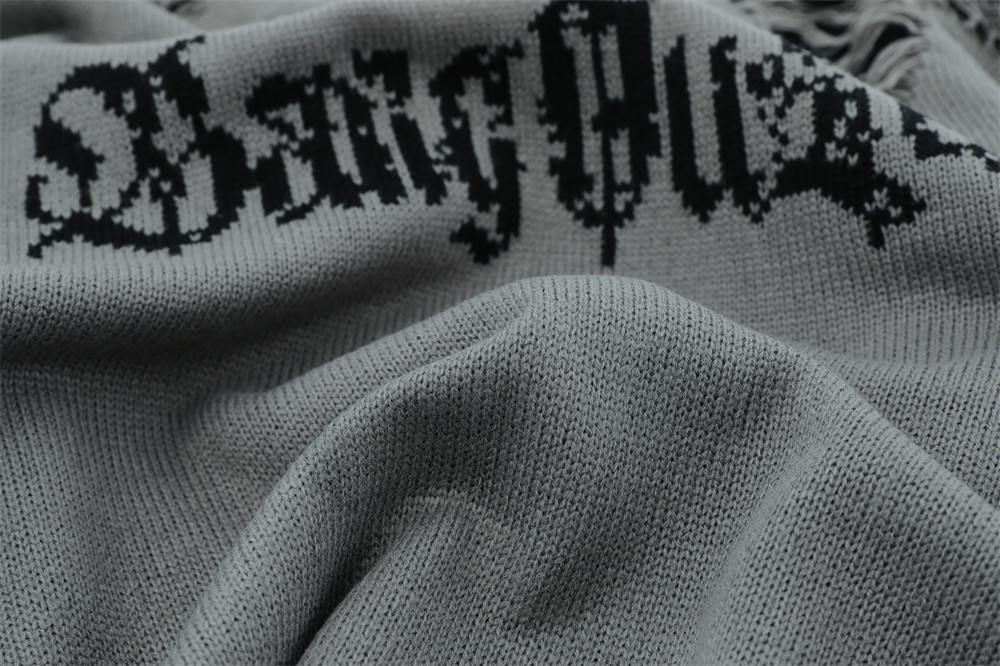 Streetwear Oversized Jacquard Sweater