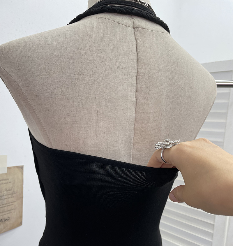 Solid Color Sexy Asymmetric Wrap Top