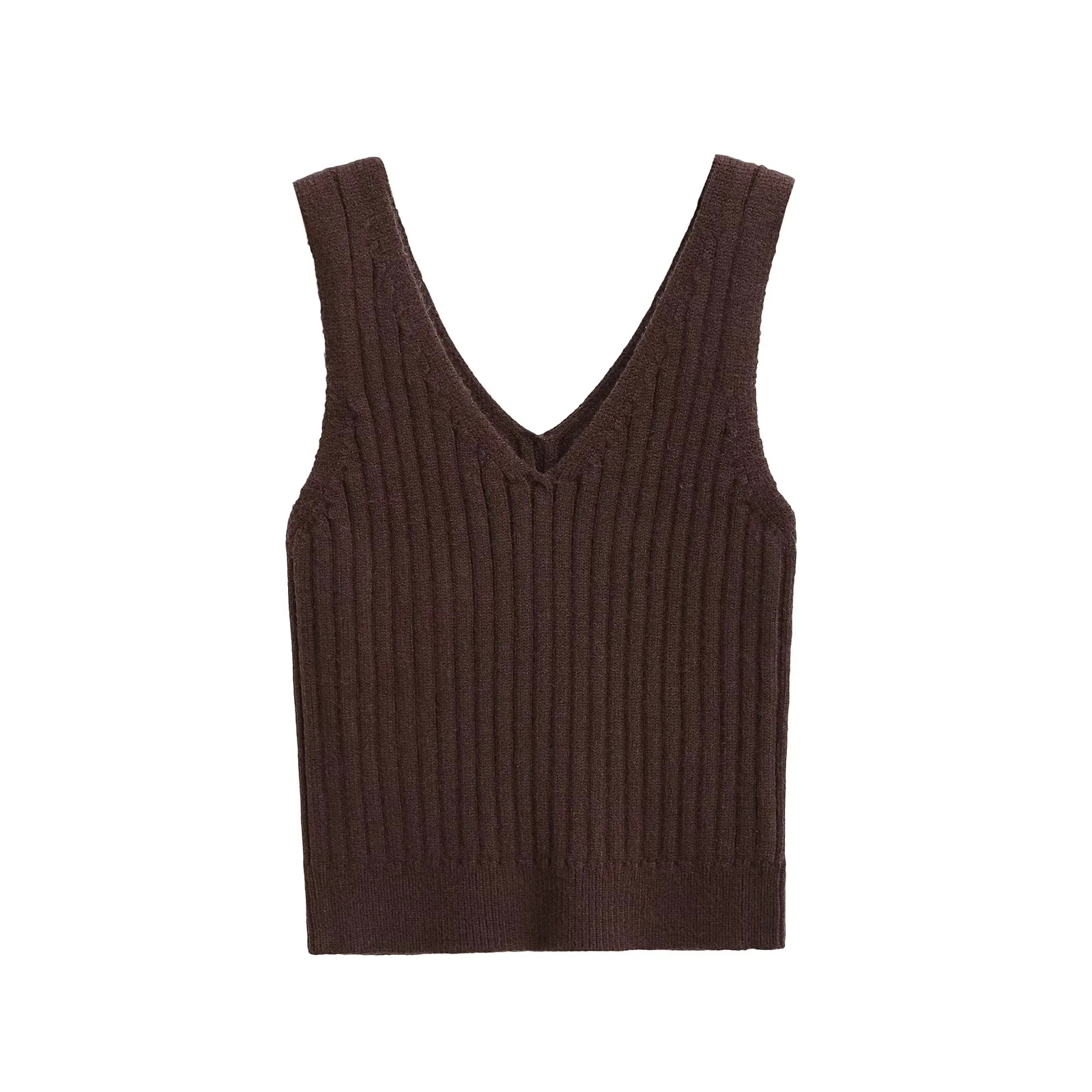Slim Fit Short Sleeve Crew Knit Vest