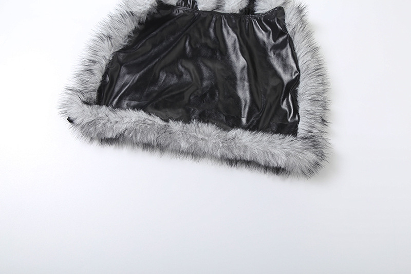 Plunging Halter Contrast Paneled Dress