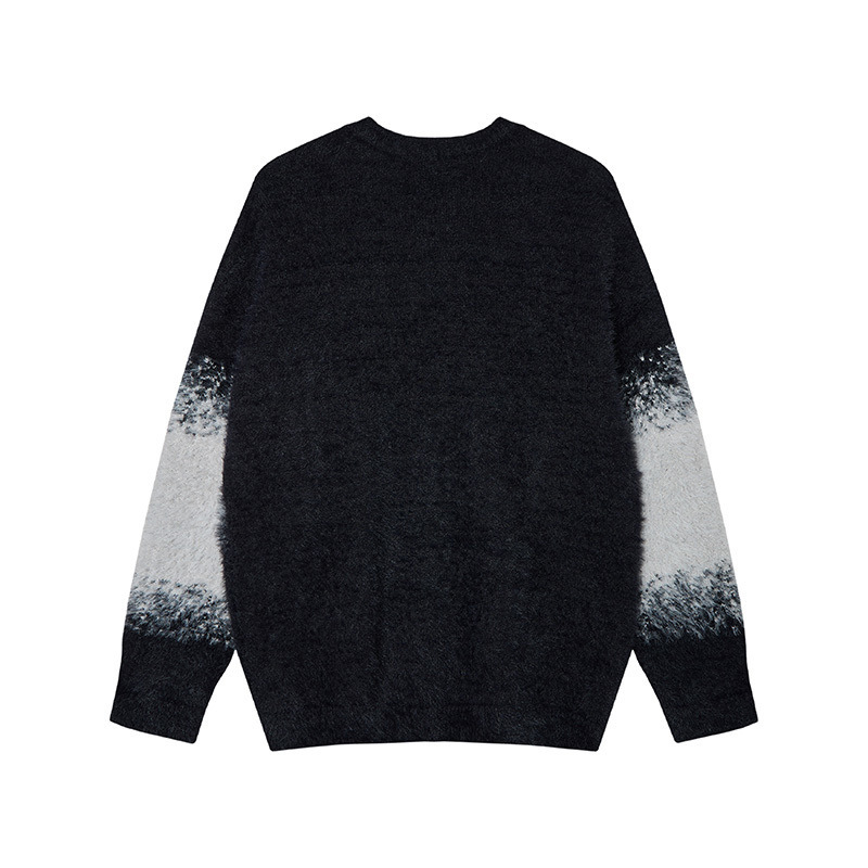 Oversized Jacquard Long Sleeve Sweater