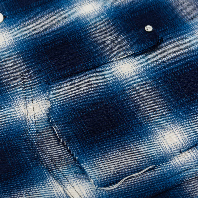 Men's Oversized Check Cotton Blend Shirt