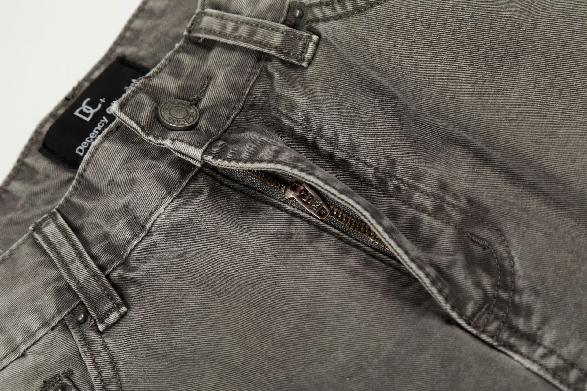 Street Style Retro Unisex High-End Washed Distressed Design Men's Loose Knife-Shape Jeans