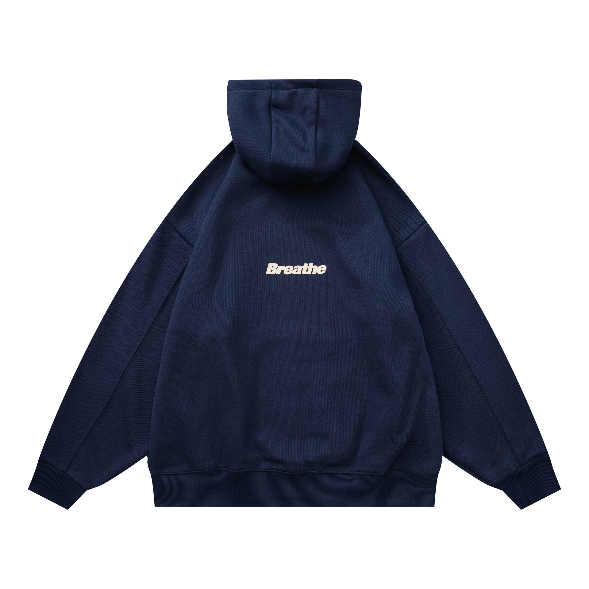 Oversized Cotton Typography Hoodie