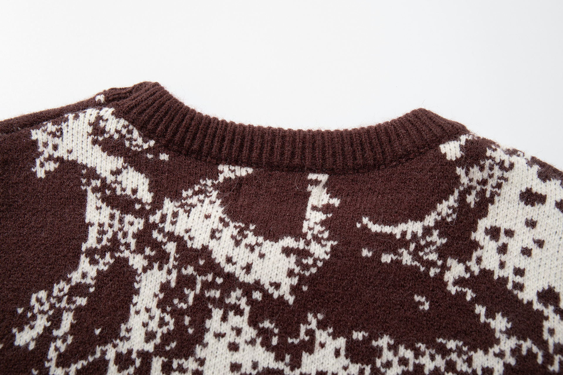 Oversized Gothic Jacquard Sweater