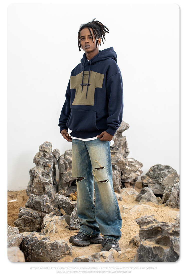 Printed Cotton Oversized Hoodie