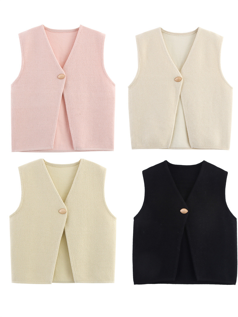 Lady Street Slim Fit Blended 3D Armless Vest