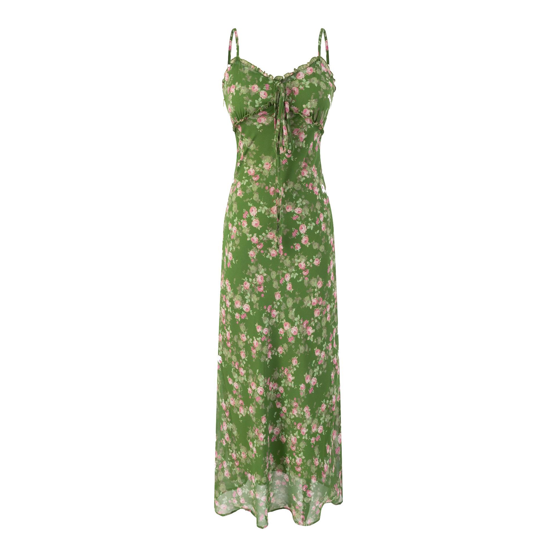 Floral Strapless Dress for Summer Beach Vacation
