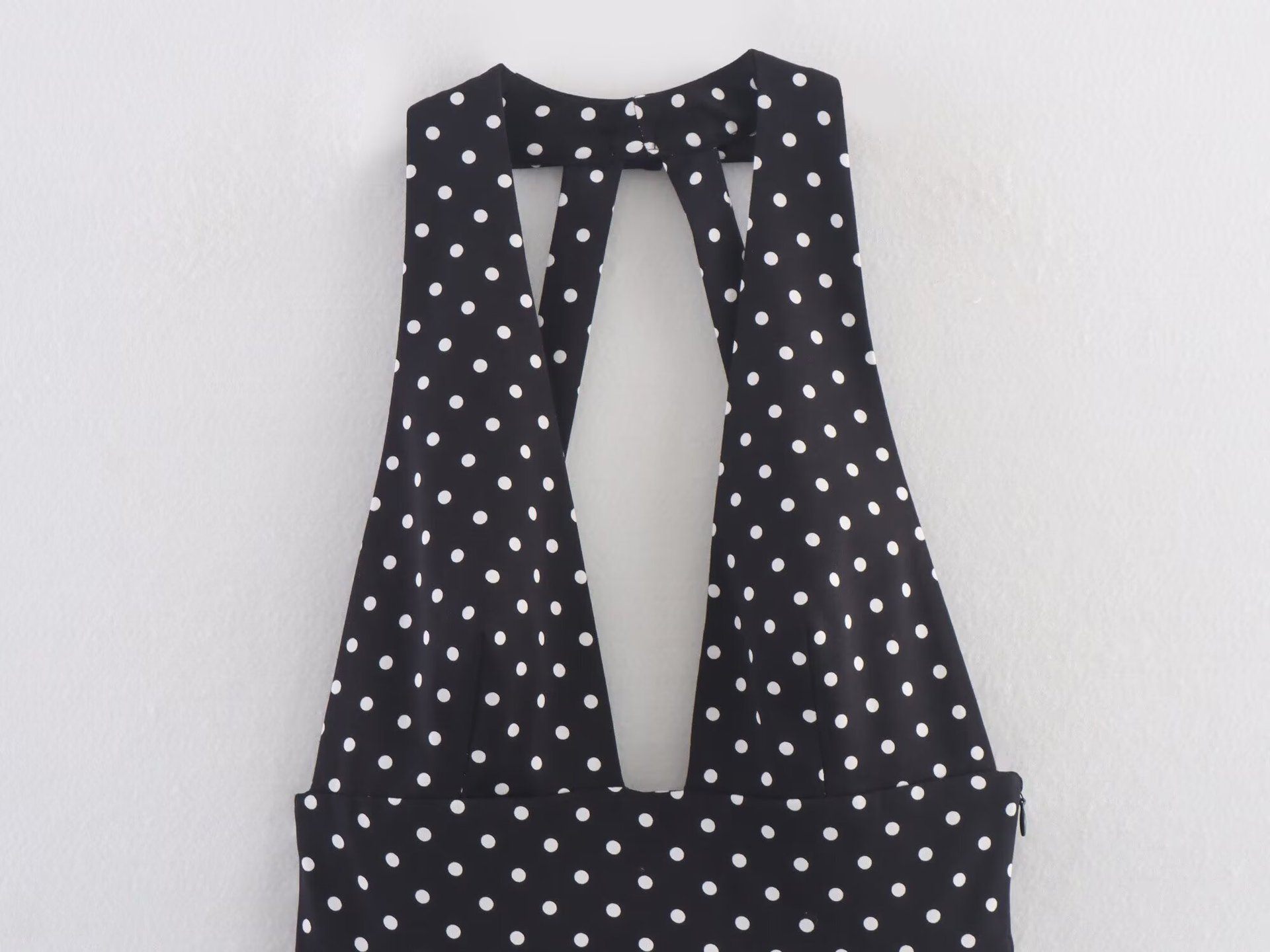 Women's Fashion Sexy Polka Dot Halter Neck Dress