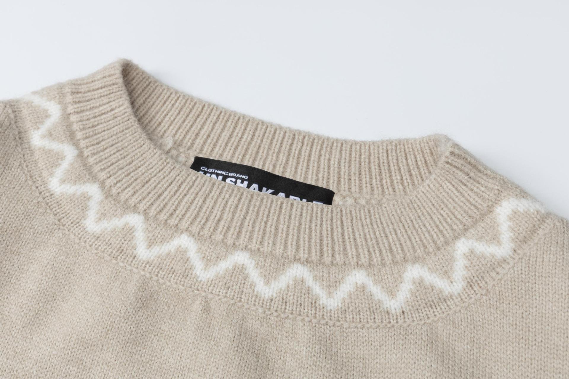 Long Sleeve Bunny Appliqué Crewneck Sweater