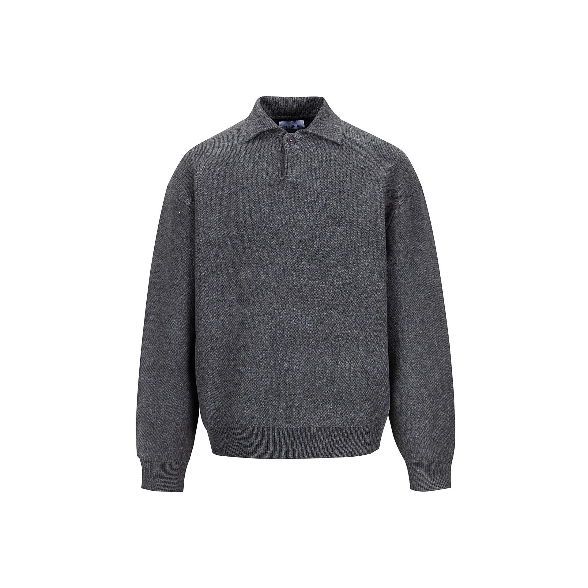 Oversized Long Sleeve American Notch Neck Sweatshirt