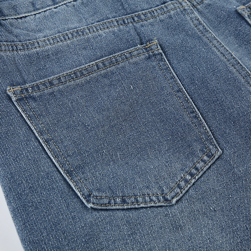 Vintage washed high waisted loose denim shorts