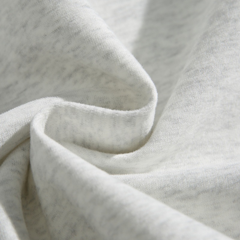 Oversized Cotton Twin Band Mock Neck Hoodie