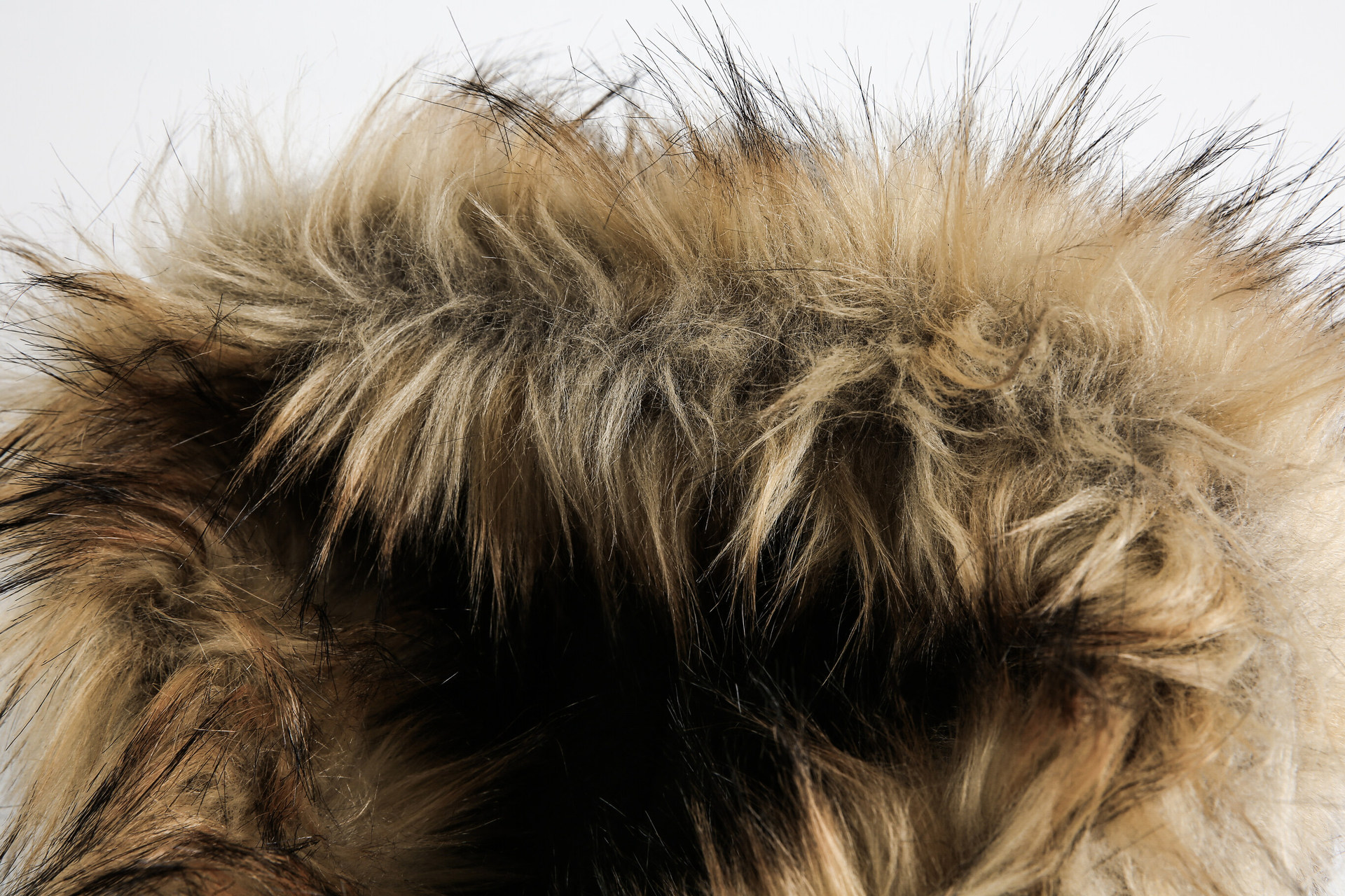 Detachable fur collar spliced zipper hoodie