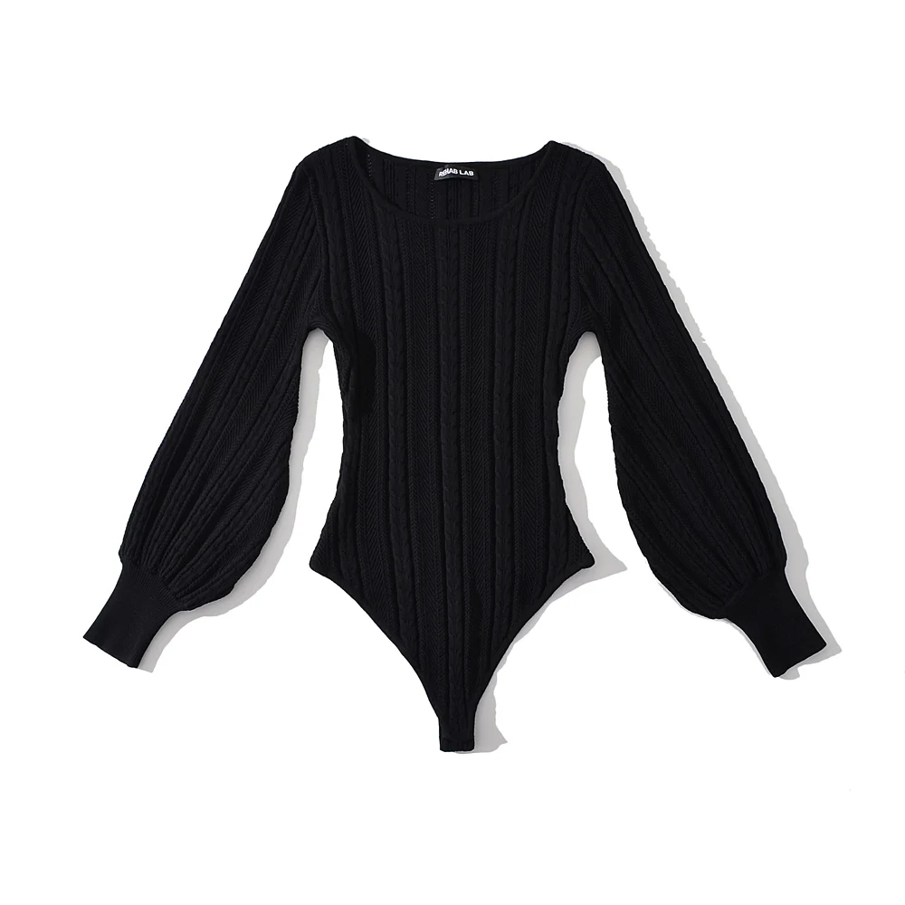 Ladies Fall Premium Bishop Crossed Cozy Plain Jumpsuit
