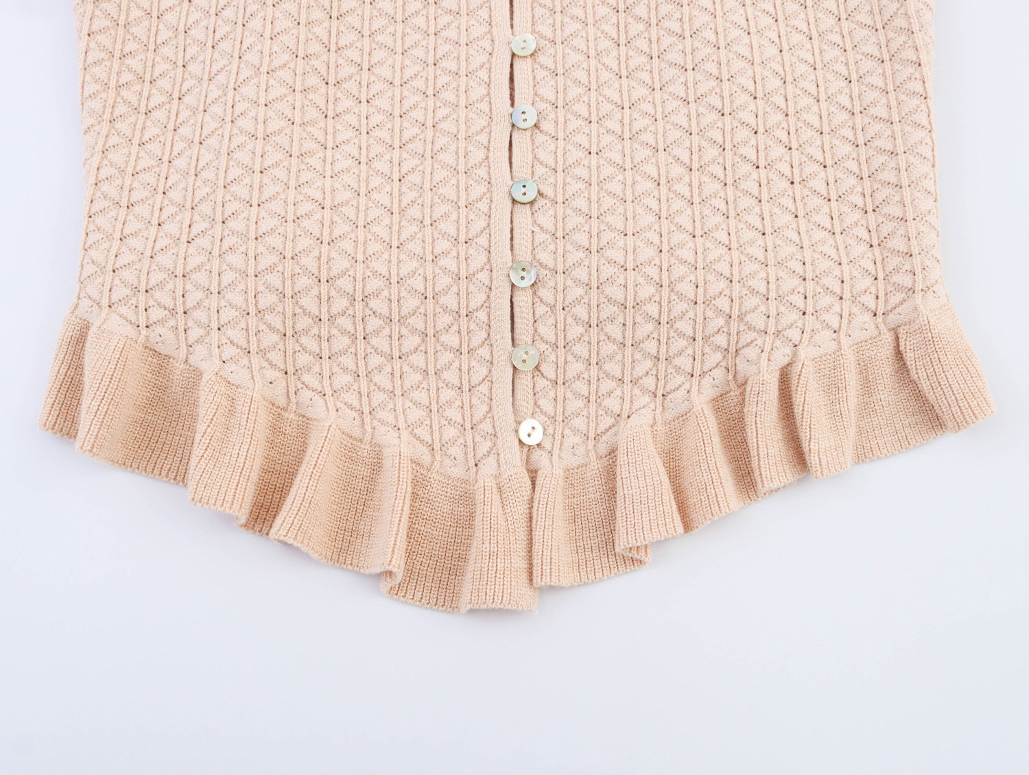 Single breasted knitted camisole vest for women