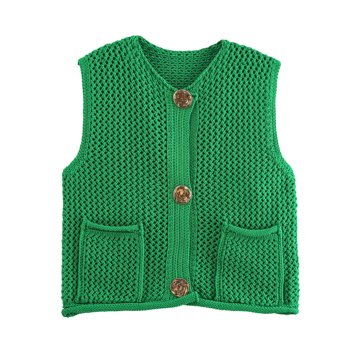 Urban Knit Regular Fit Sleeveless Jacket
