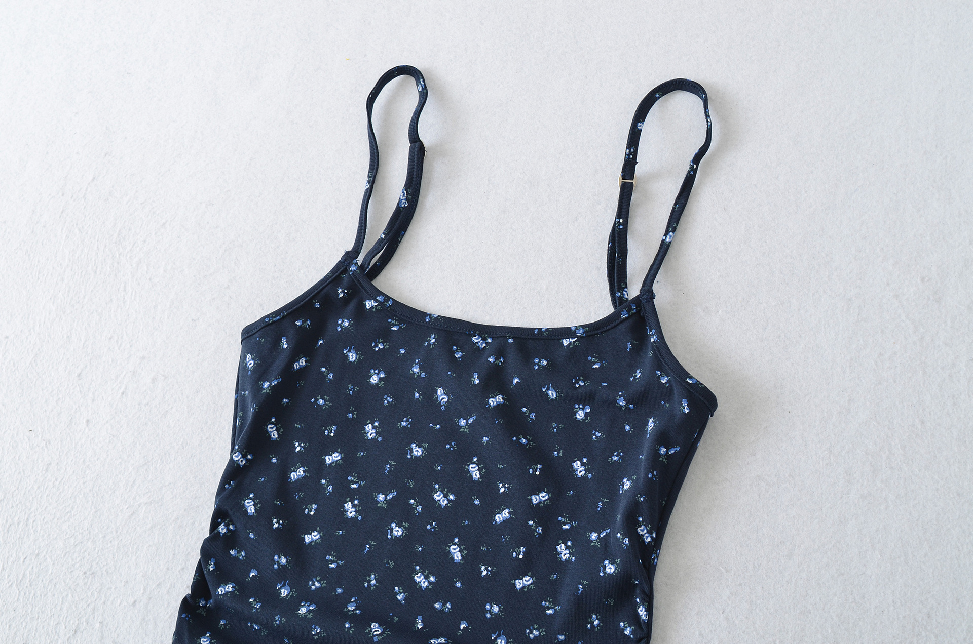 U-neck floral camisole skirt