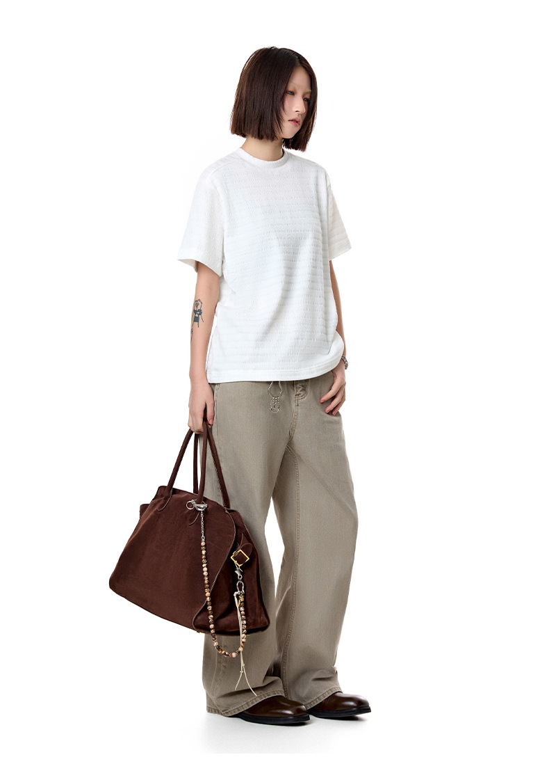 Washed Casual Straight Pants for Men and Women