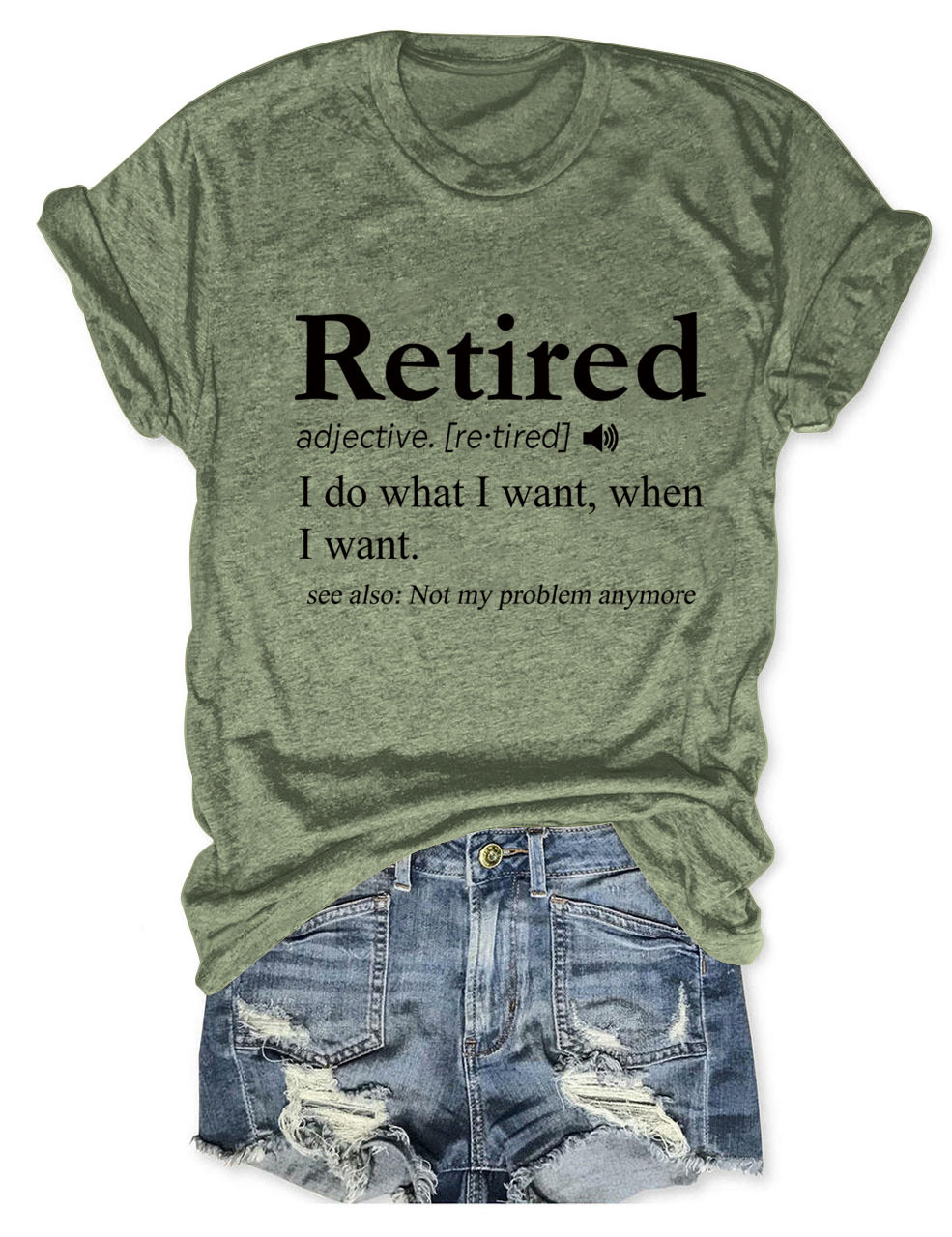 Ladies' Oversized Geometric V Collar T-Shirt