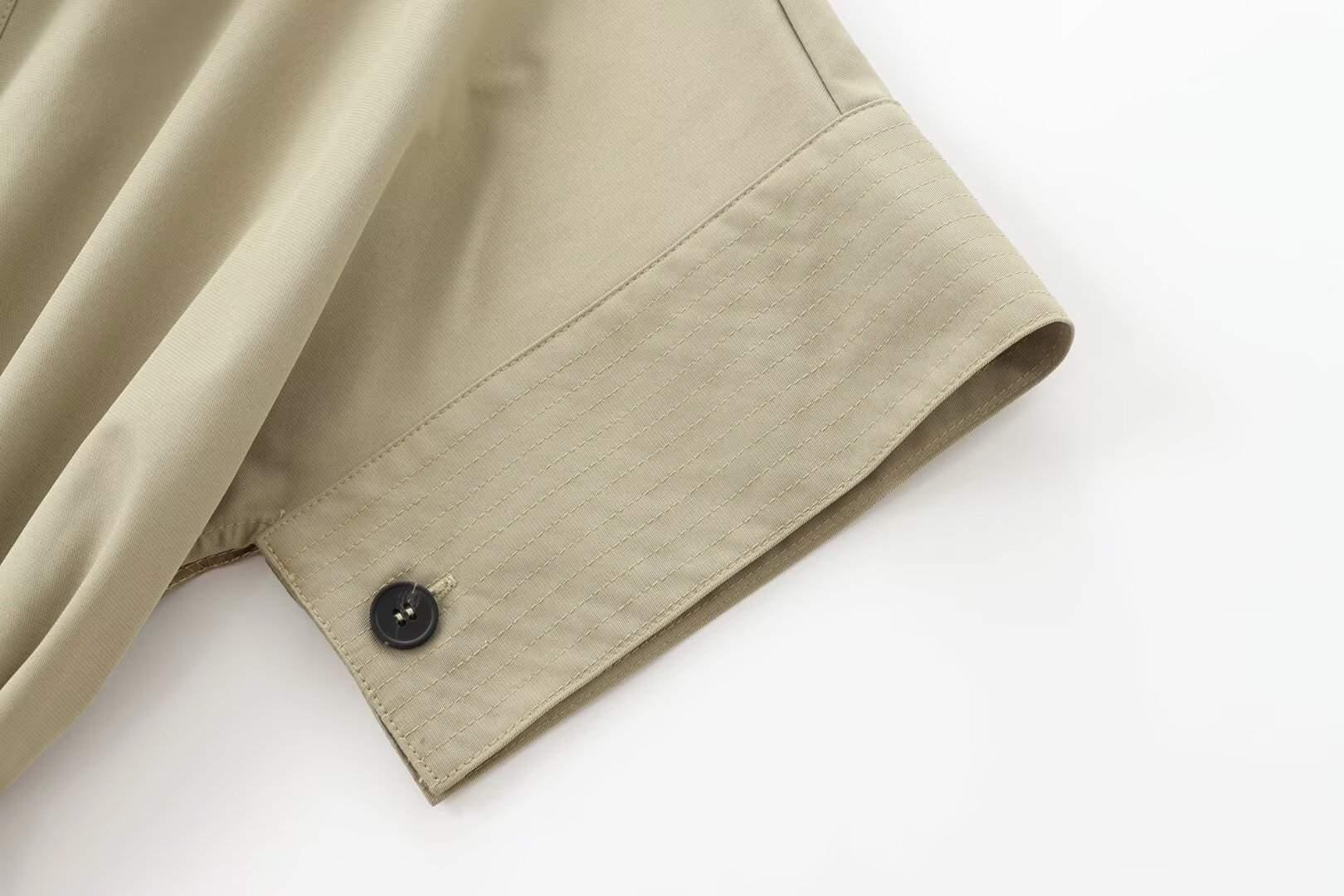 Elegant and Simple Shirt Dress with Waistband for Women