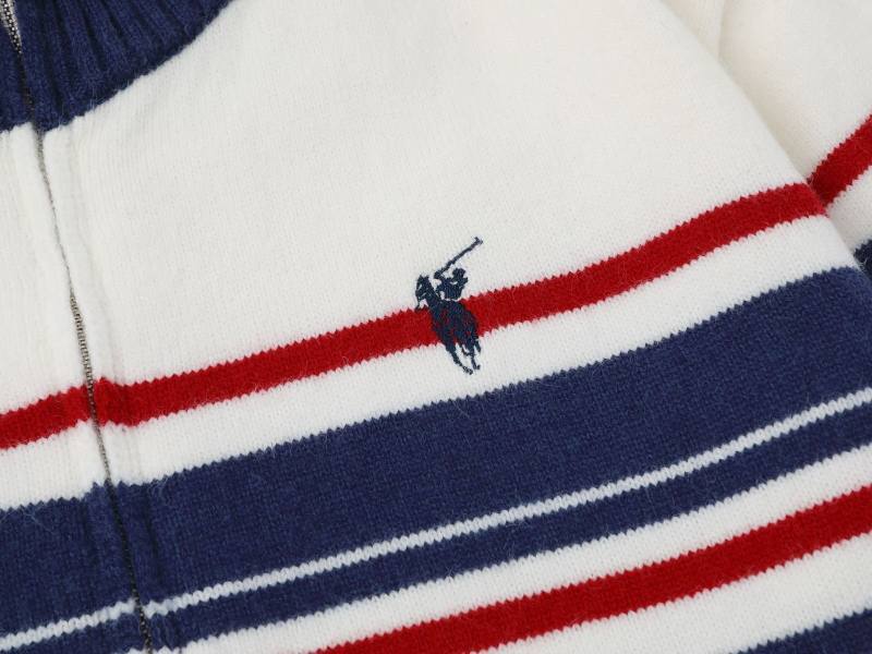 Contrast Stitch Banded Zipper Cardigan