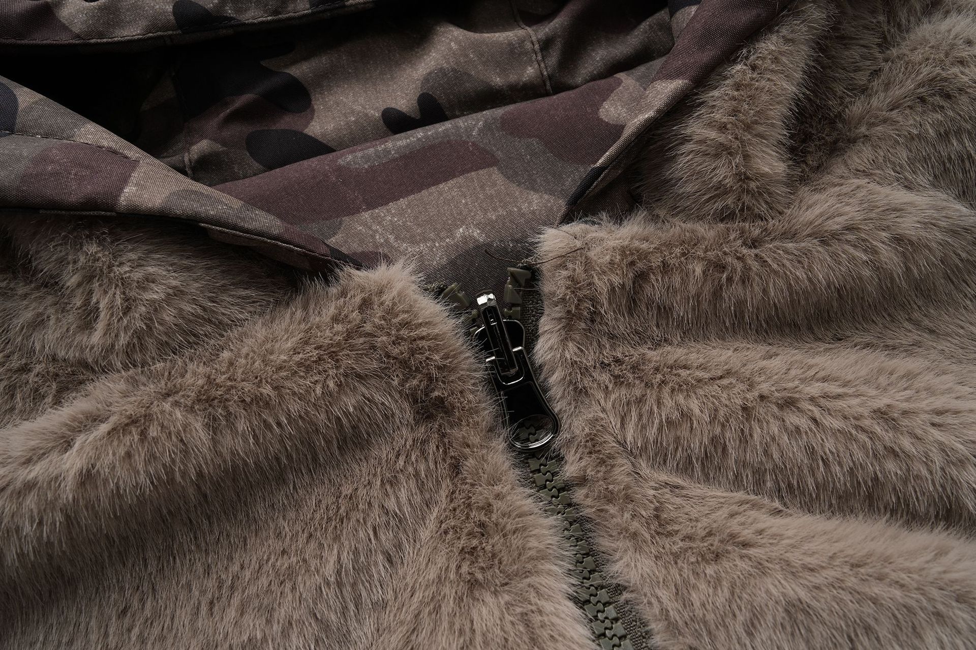 Utility Camo Double-Sided Oversized Hoodie