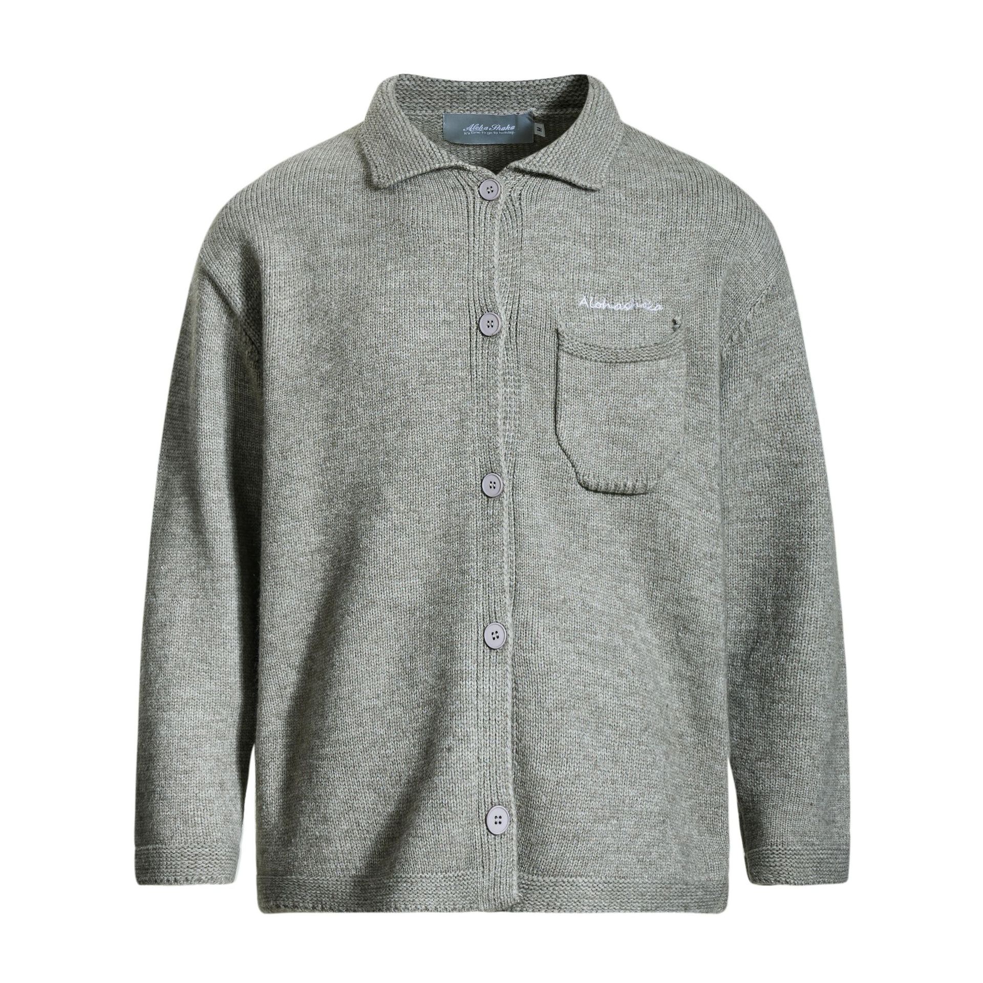 Genderless Oversized Embellished Jacquard Cardigan