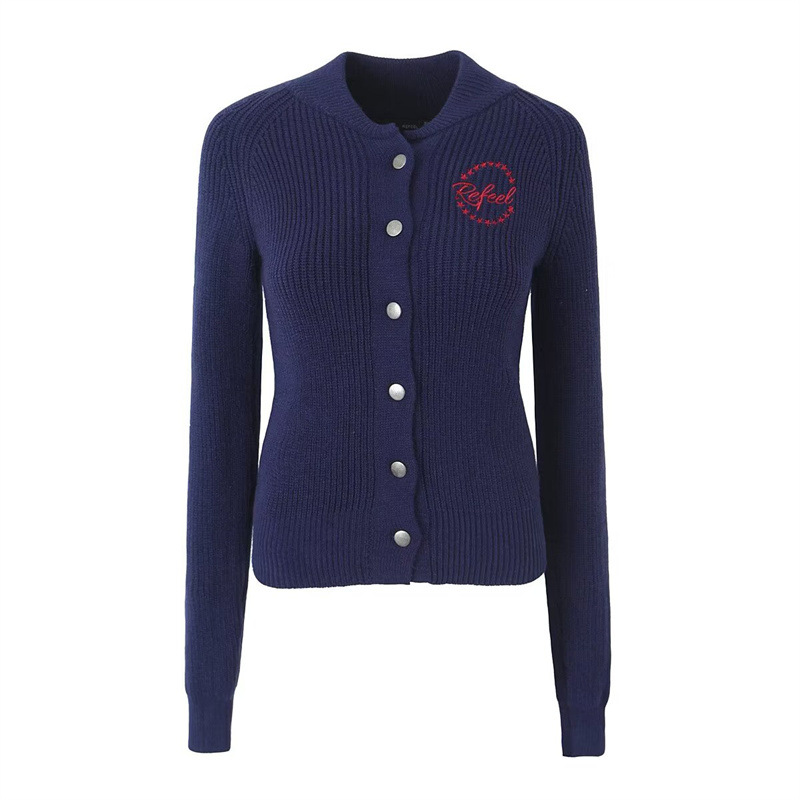 Elegant Style Women's Fashion Casual Versatile Long Sleeve Thin Knit Top Jacket