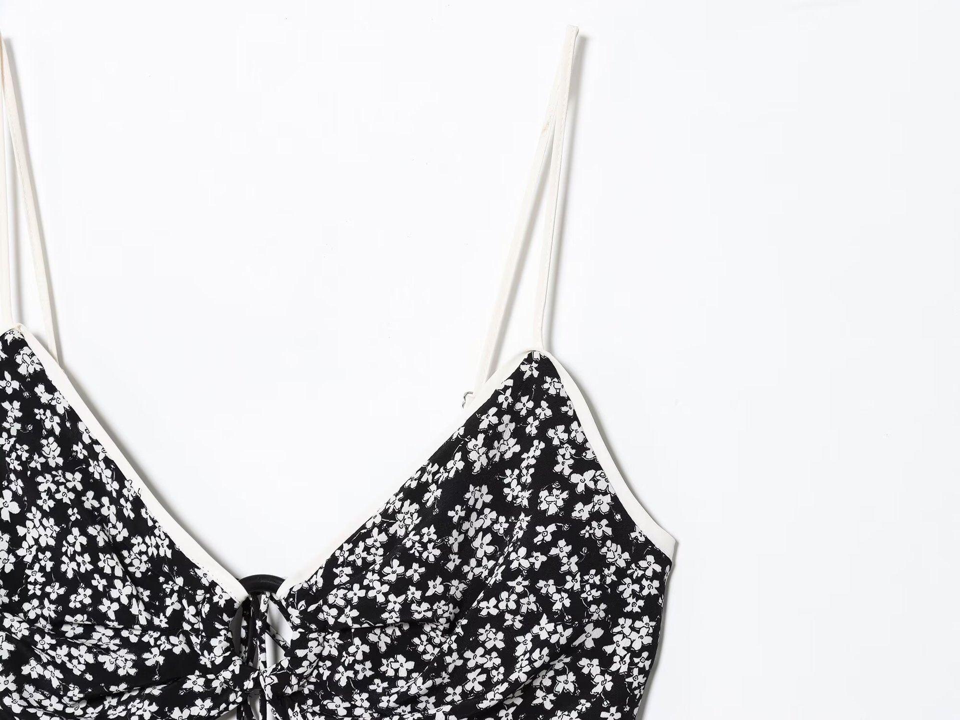 Women's Fashion Sexy Backless Floral Print Midi Dress