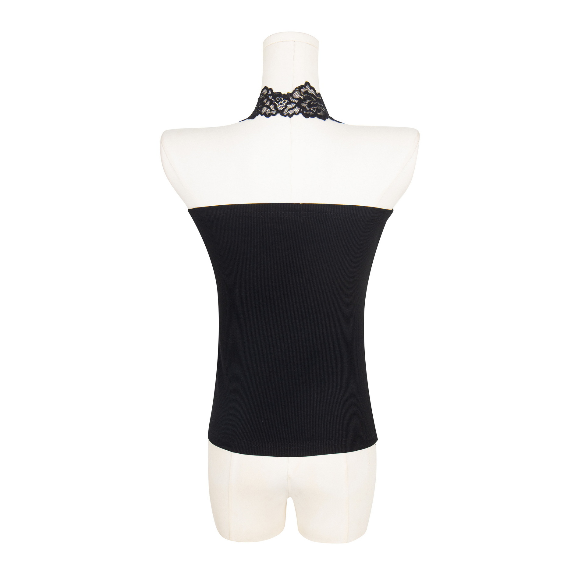 Solid Color Lace Slim Women's Neck-Hanging Tank Top