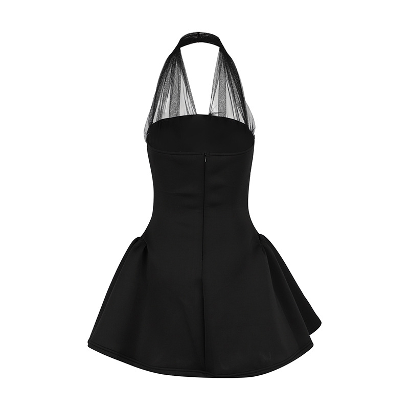 Ladies Strap Neck Open Back Midi Dress