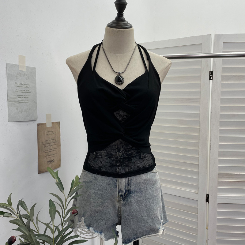 Solid Color Sexy Asymmetric Wrap Top